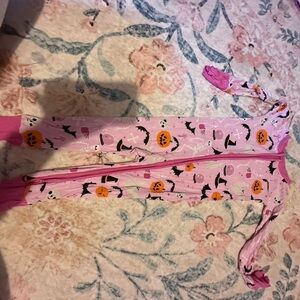 Little Sleepies Pink Halloween Onesie